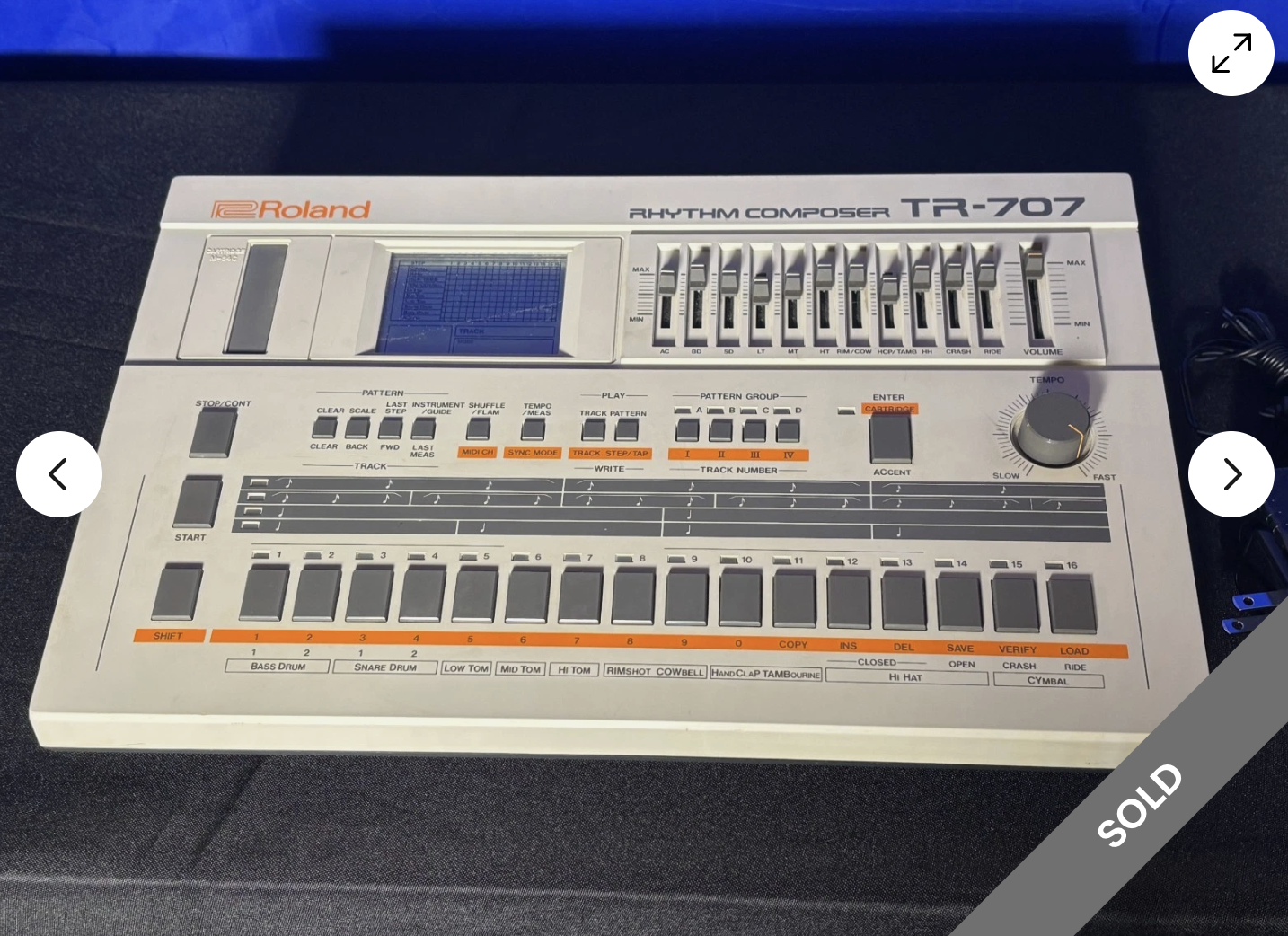 Roland TR-707 MIDI Rhythm Composer Drum Machine